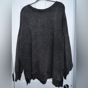 SO Oversized Crewneck Tunic Sweatshirt 3X